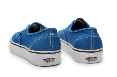 True Blue Shoes on Vans Shoes Authentic Moroccan Blue True White Ebay