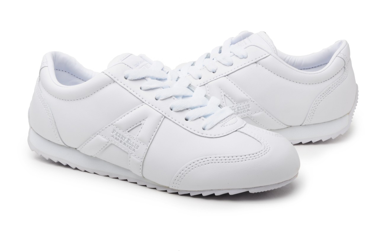 Perry Ellis Women #39 s Shoes SAMBA 358011 White eBay
