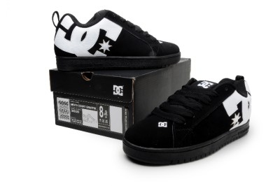 Newborn Shoes on Dc Mens Shoes Court Graffik 300529 Black White Carbon   Ebay