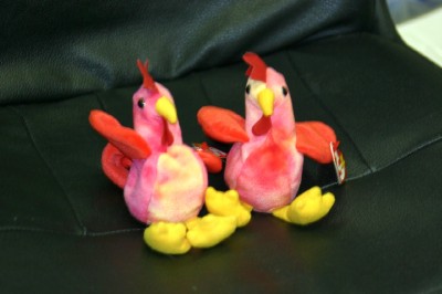 1996 Beanie Babies on Strut And Doodles Rooster Beanie Baby Set   Ebay