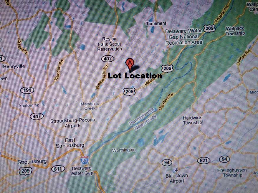 Lot location on map