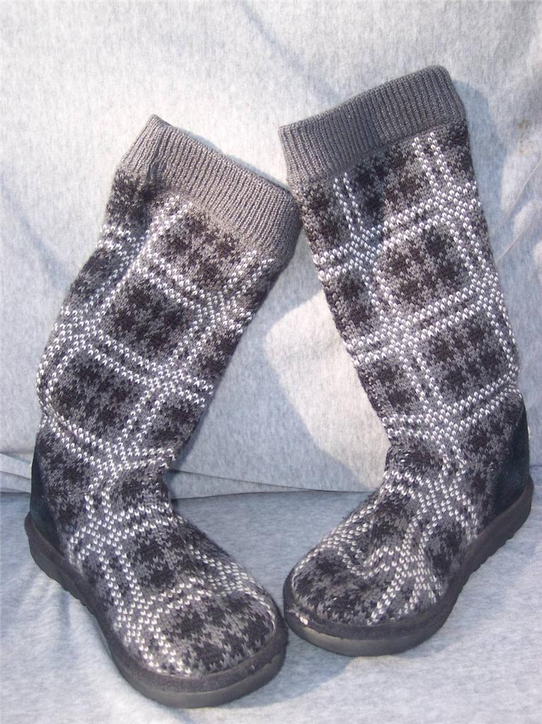 black or grey knitted uggs black or grey knitted uggs