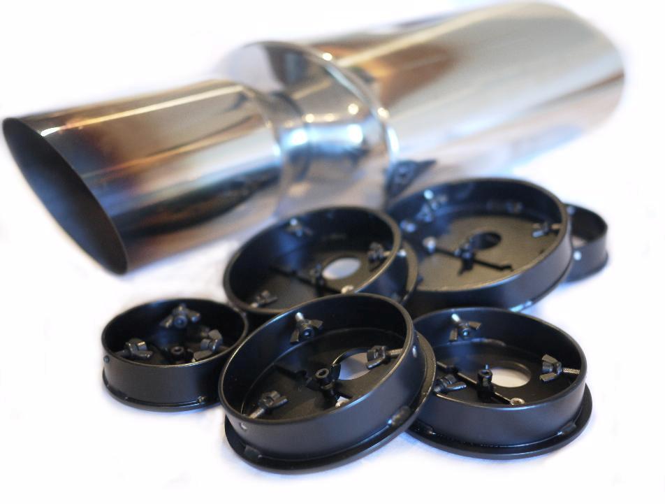 Adjustable Volume 4 Car Exhaust Silencer Baffle Db Killer Uk