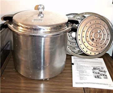 VINTAGE MIRRO MATIC 22 QT PRESSURE CANNER / COOKER / STEAMER | eBay