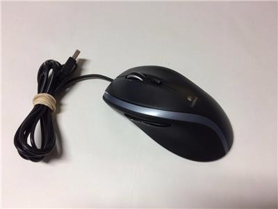 LOGITECH M-500 LASER USB WIRED GAMING MOUSE BLACK M-U0007 | eBay