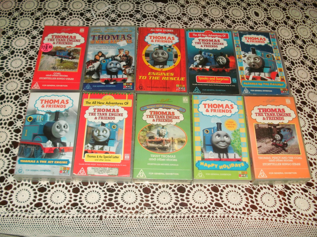 THOMAS THE TANK ENGINE X 10VHS VIDEOS PAL eBay