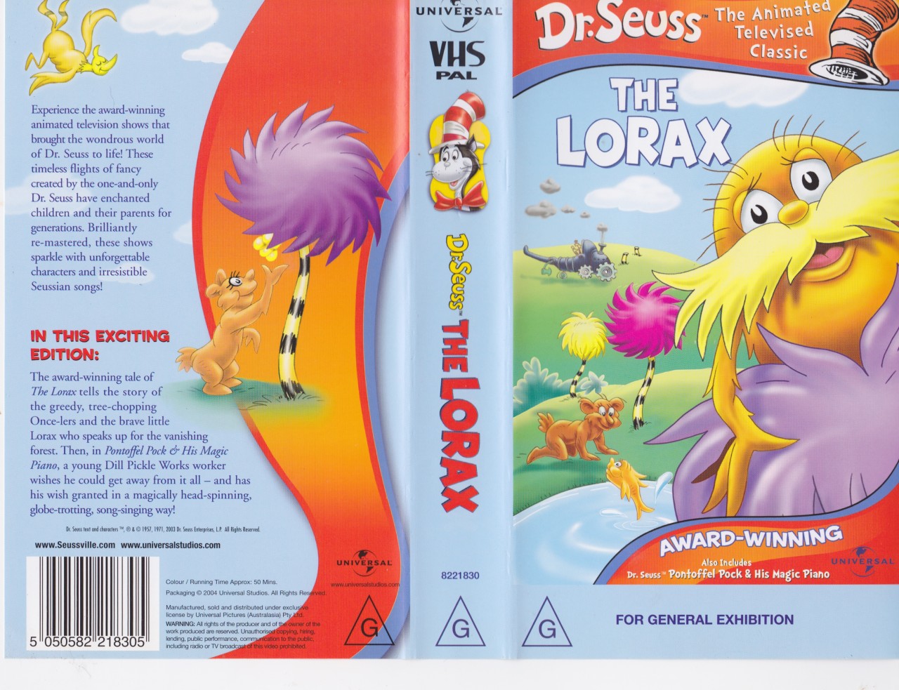 Dr Seuss How The Lorax Vhs Pal Video A Rare Find On Popscreen