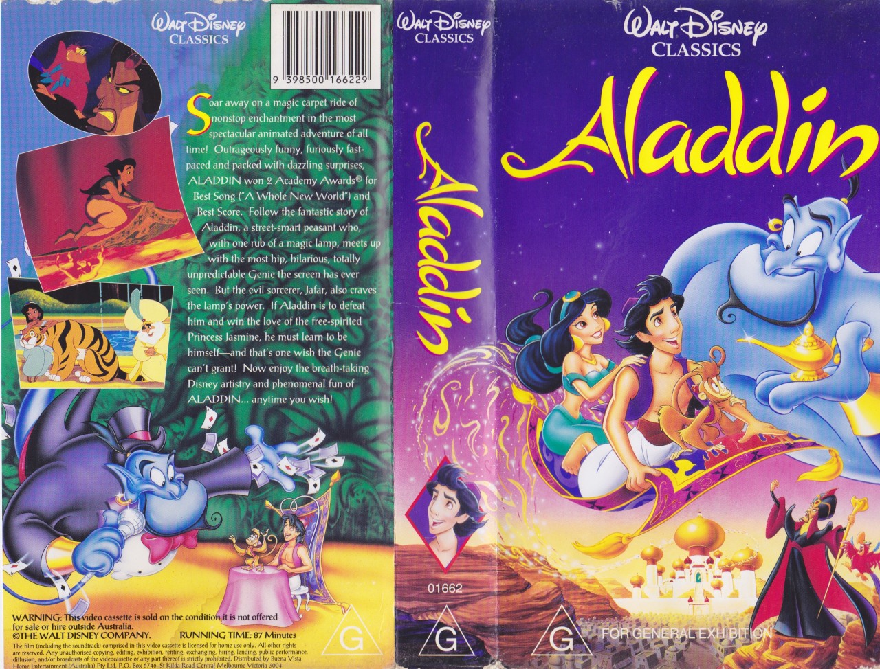 ALADDIN CLASSIC WALT DISNEY VHS VIDEO PAL eBay