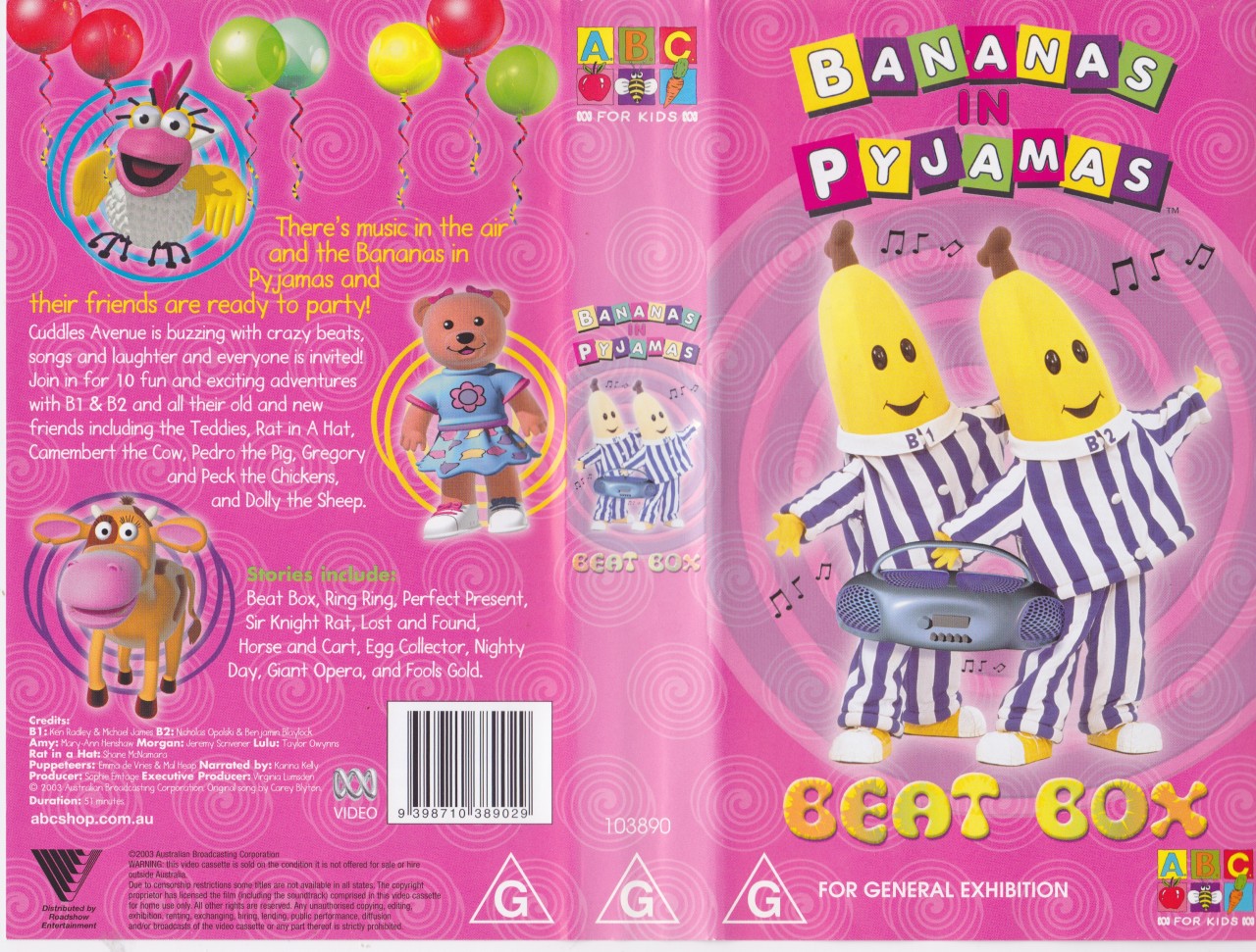 Bananas In Pyjamas Beat Box Vhs Video Pal A Rare Find 14 33 Picclick