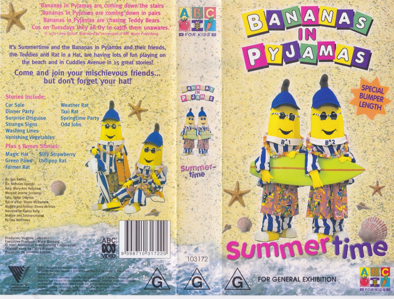 BANANAS IN PYJAMAS SUMMER TIME VHS VIDEO PAL A RARE FIND eBay