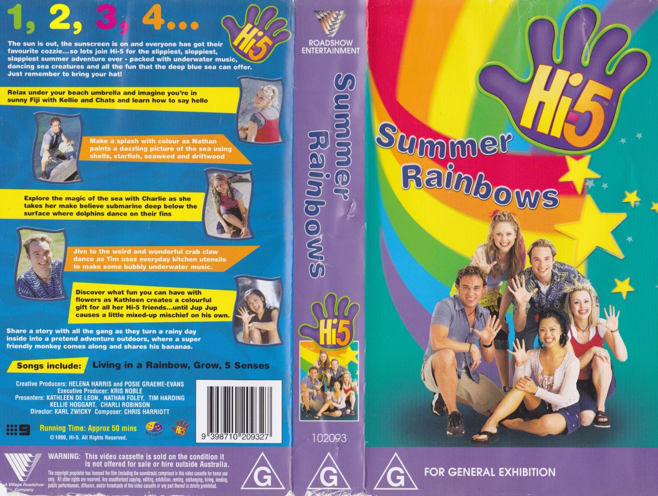 Hi 5 Summer Rainbow Vhs Video Pal A Rare Find In Excellent Condition 7 30 Picclick