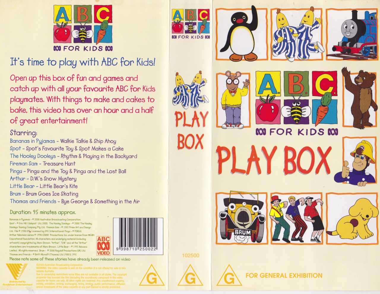 ABC FOR KIDS PLAYBOX VIDEO VHS A RARE FIND IN EXCELLENT CONDITION eBay