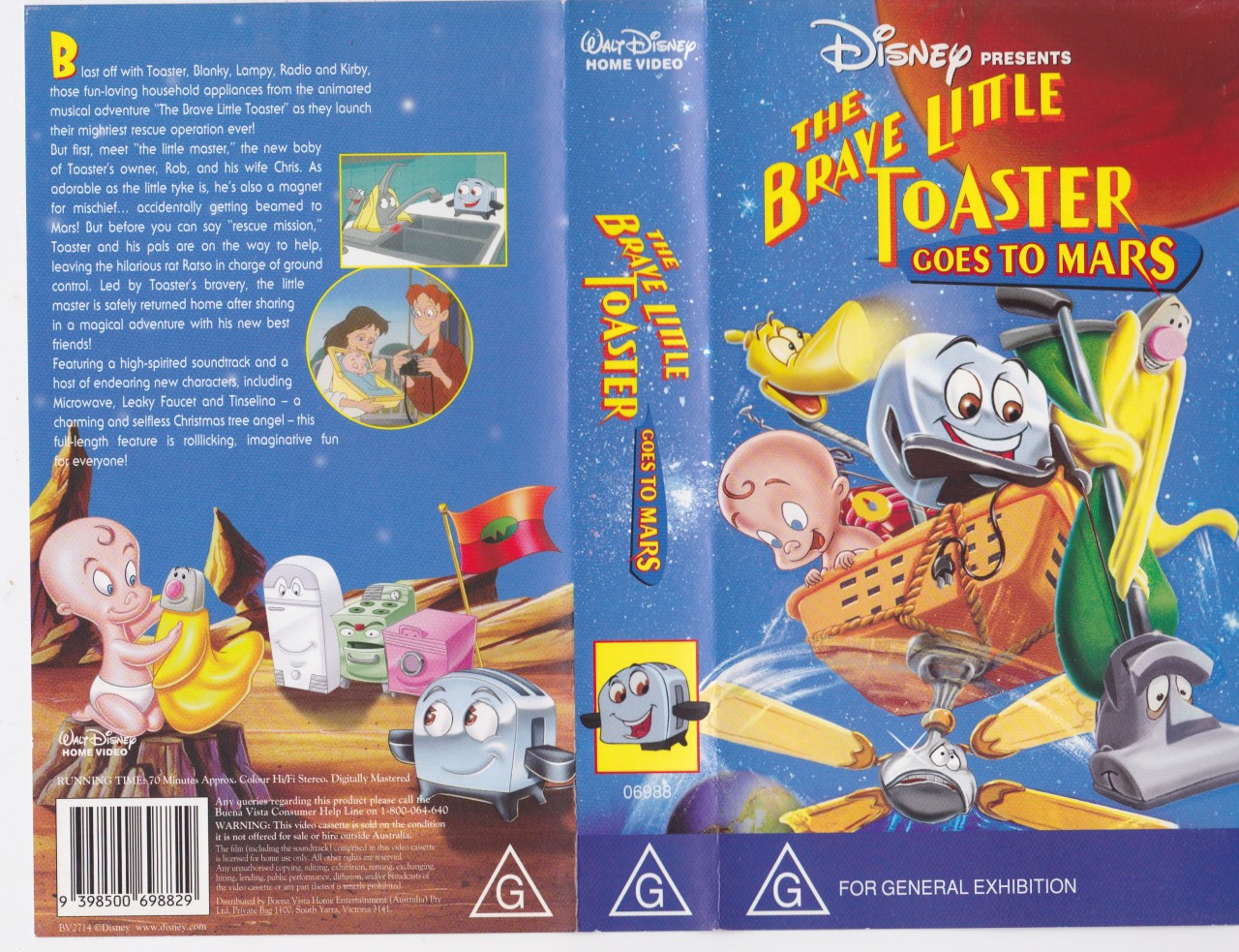 THE BRAVE LITTLE TOASTER GOES TO MARS VHS VIDEO PAL A RARE FIND eBay