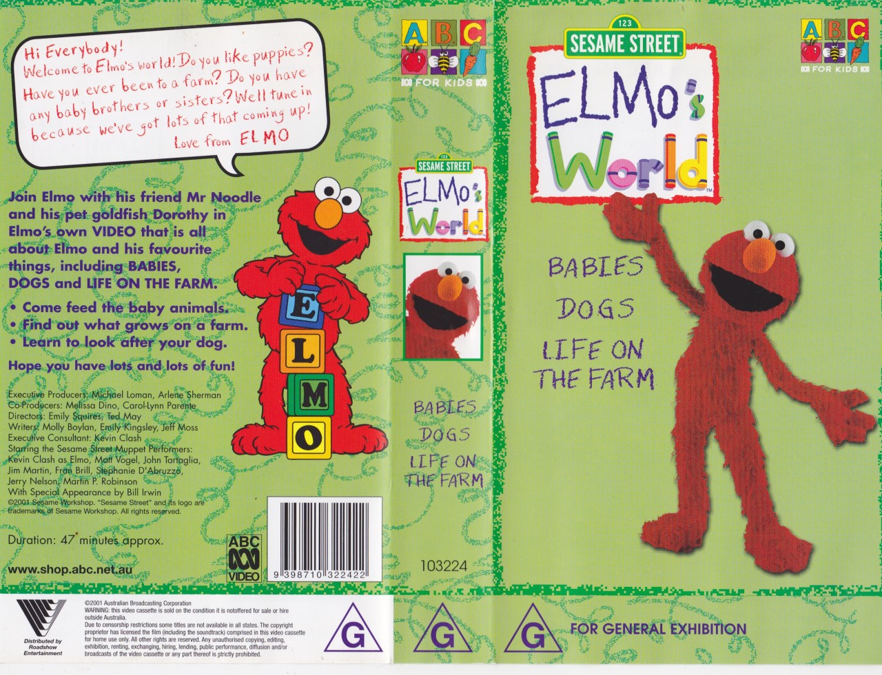 SESAME STREET ELMO S WORLD A RARE FIND VHS VIDEO PAL eBay