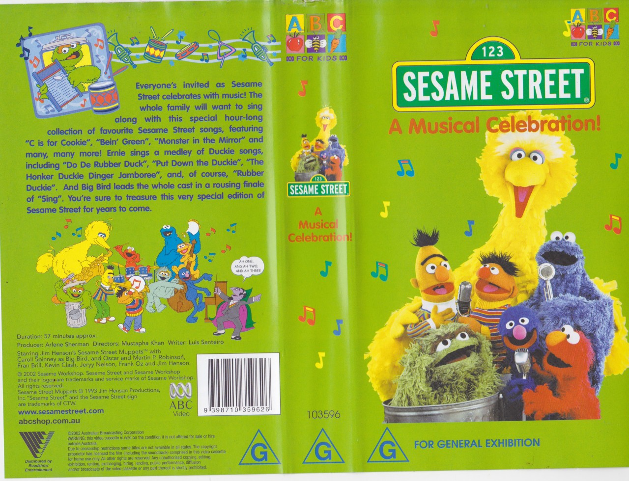 Sesame Street Big Bird VHS