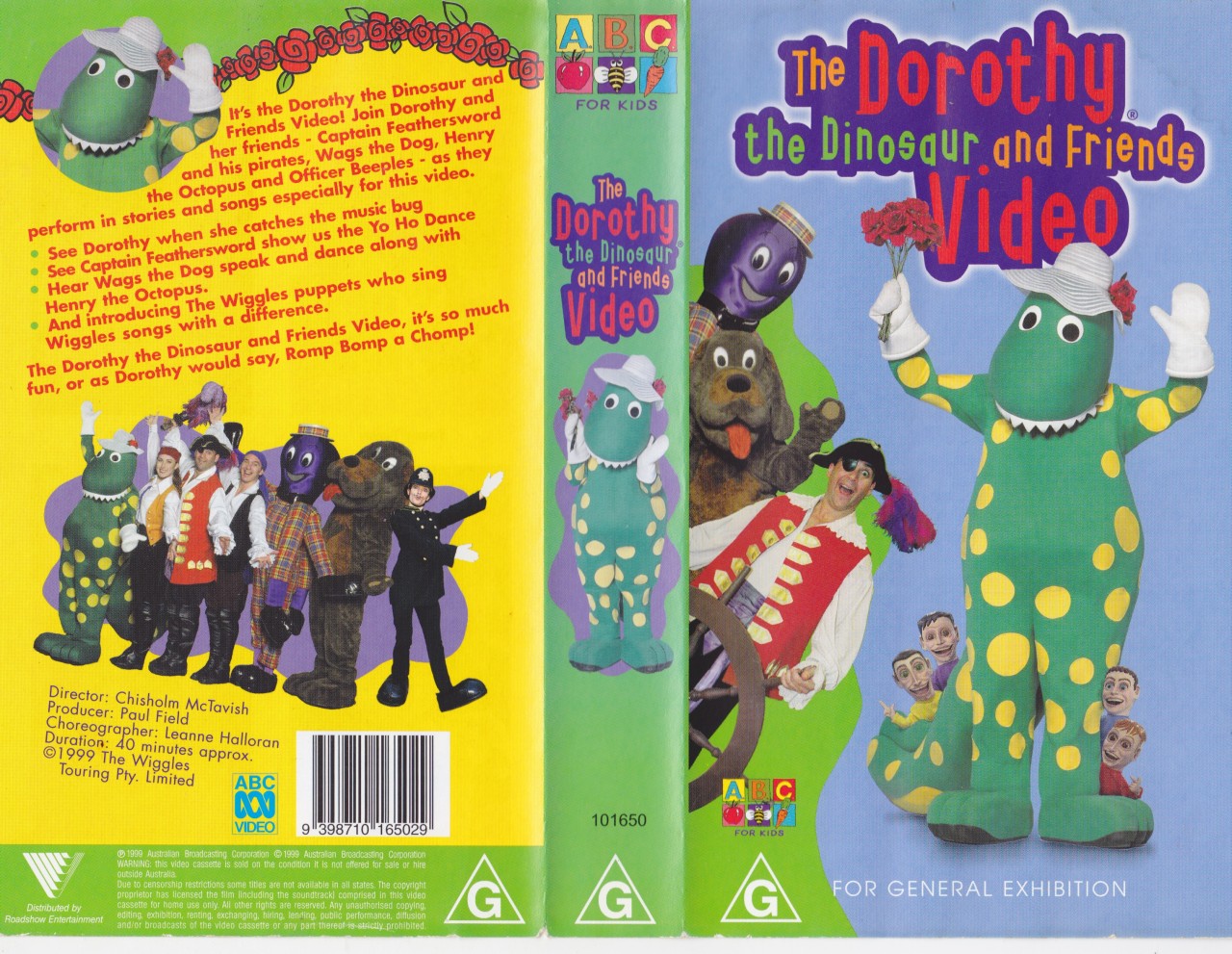 THE WIGGLES THE DOROTHY THE DINOSAUR AND FRIENDS VHS VIDEO PAL~ A RARE FIND~