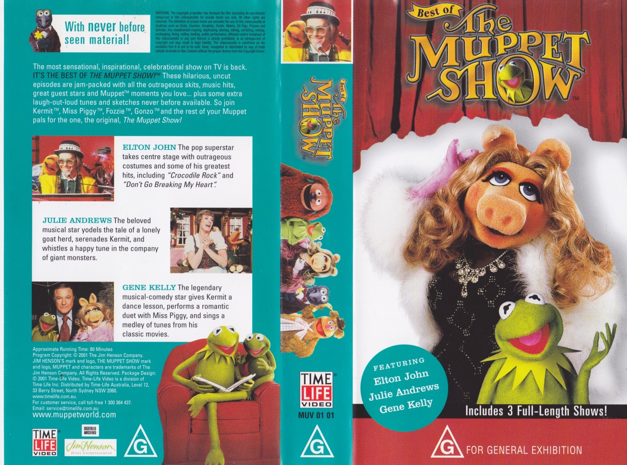 THE MUPPET SHOW FEATURING ELTON JOHN ,JULIE ANDREWS ~VIDEO VHS PAL~A RARE FIND