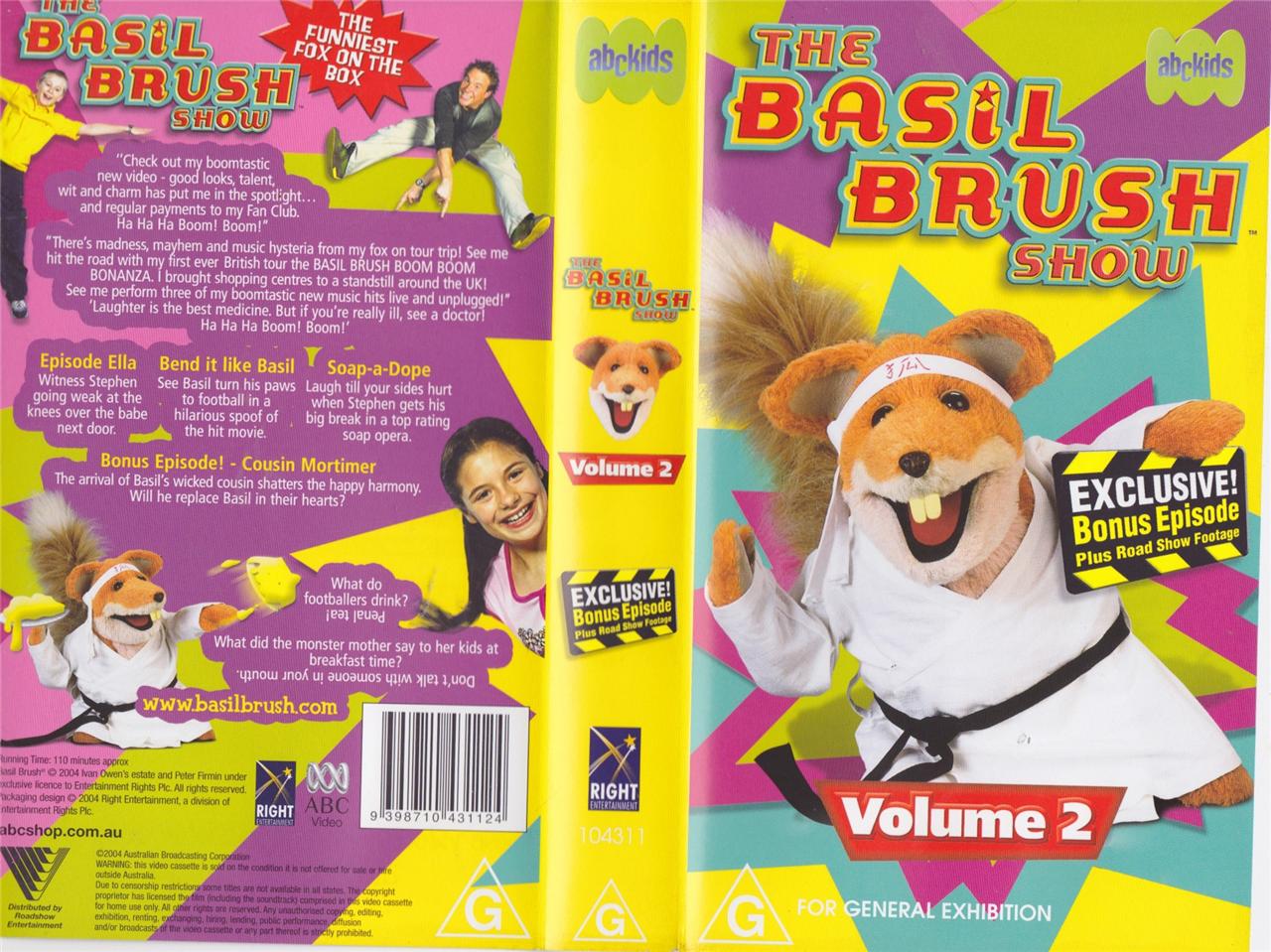 BASIL BRUSH VOLUME 2 VHS PAL VIDEO A RARE FIND