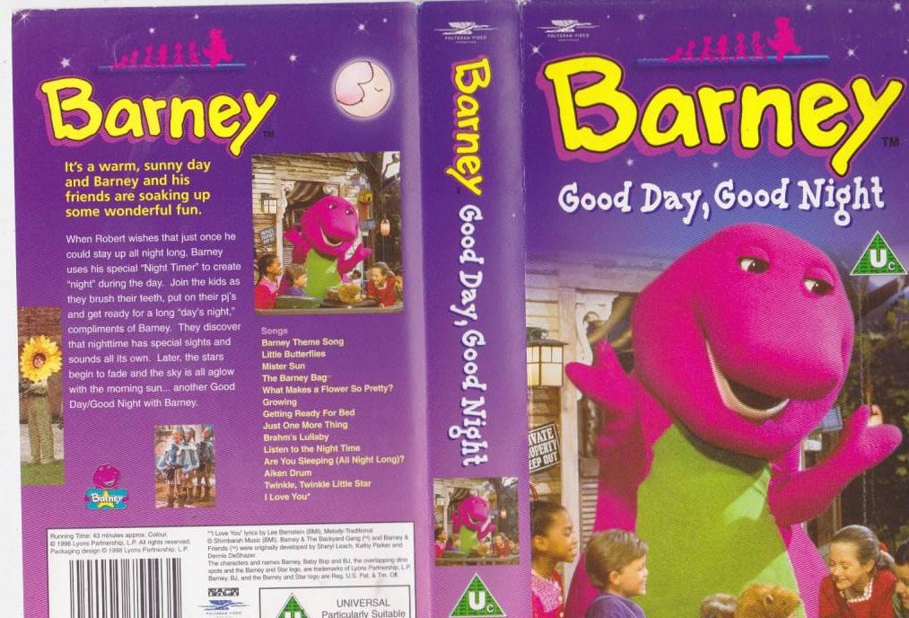 BARNEYS GOOD DAY GOOD NIGHT VHS VIDEO PAL A RARE FIND eBay