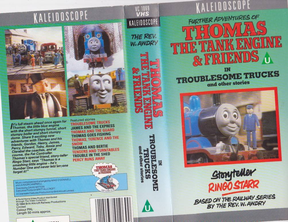 THOMAS THE TANK ENGINE TROUBLESOME TRUCKS GREEN COVER VHS VIDEO PAL A RARE FIND