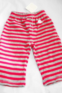 Girls  Pants Pink Stripe Size 6- 12 Mths NEW