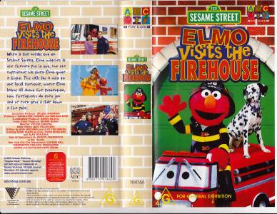 Elmo Visits The Firehouse Sesame Street Rare Vhs Video 