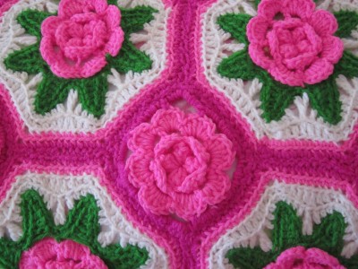 Lollipop Afghan | Crochet Patterns - Get Started Crocheting AFGHAN CROCHET PATTERN PINK WHITE