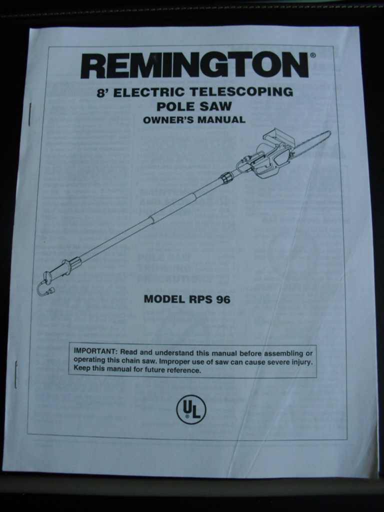REMINGTON 8 FOOT ELECTRIC TELESCOPING POLE SAW RPS 96 eBay