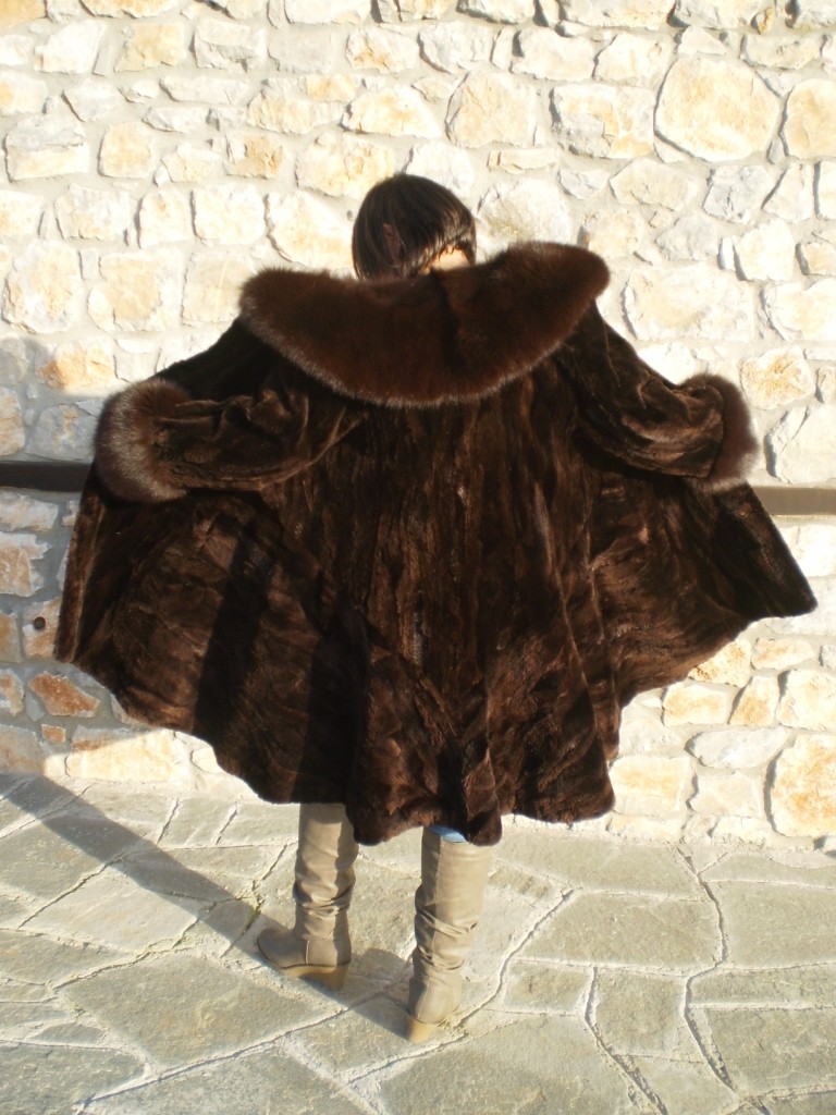 Vintage Clothing Fur Beaver Lamb Coat Antiques Interiors Black Sheared Beaver Faux Fur Tuxedo Coat