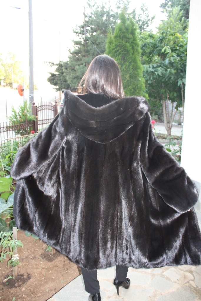 Black Mink Fur Coat With Hood Tradingbasis Grey Fox Hooded Faux Fur Jacket