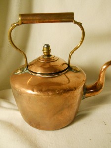 Antique Copper & Brass Teapot-Tea Kettle-1800's-Brass ...