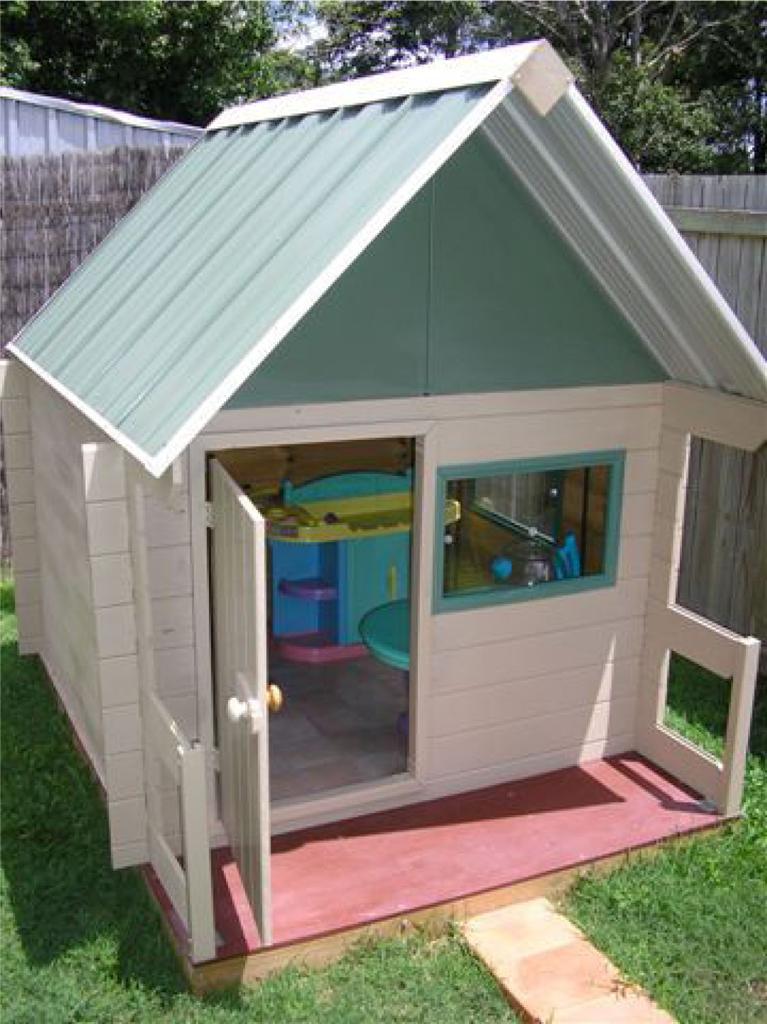 New Kids Wooden Cubby House Childrens Playhouse Toy eBay