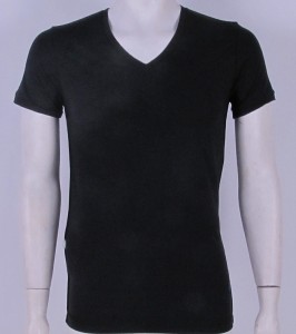 DIESEL T-SHIRT TOI-SERVICE V-NECK BLACK MEN BNWT SIZE M