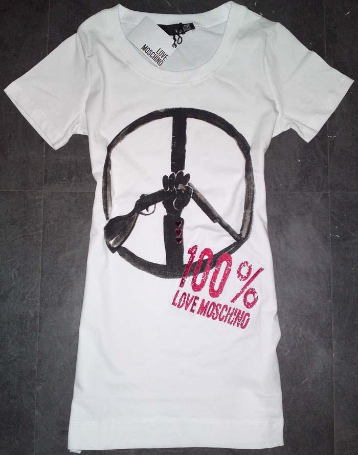 New-Mo-schino-Women-039-s-Signal-Shirt-Sz-40-42-white