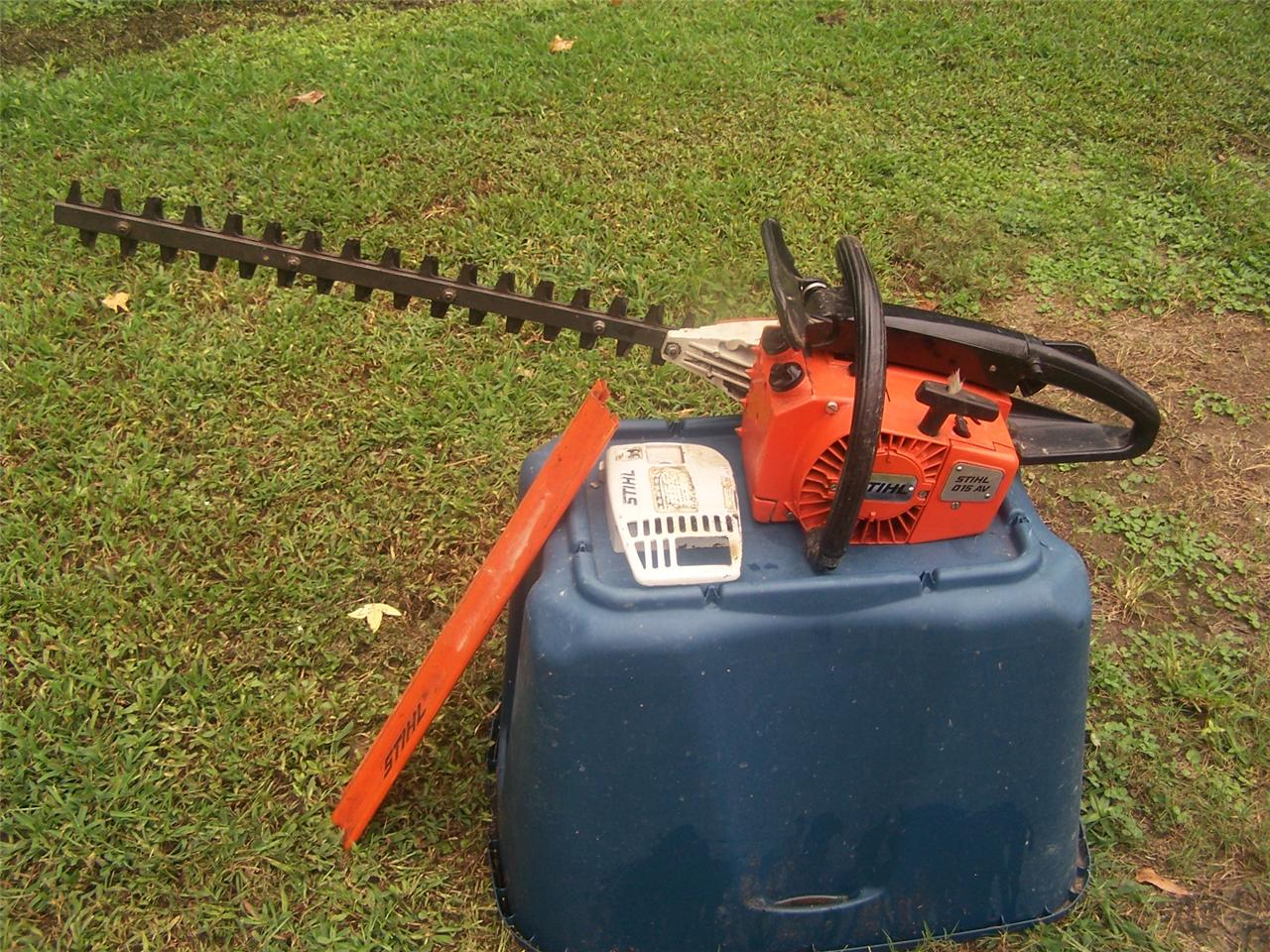 Rare Vintage Stihl 015 AV HS151 Chainsaw Hedge Trimmer 22" Runs Great