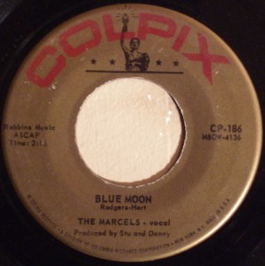 THE MARCELS ~ BLUE MOON/GOODBYE TO LOVE 45 DOO WOP