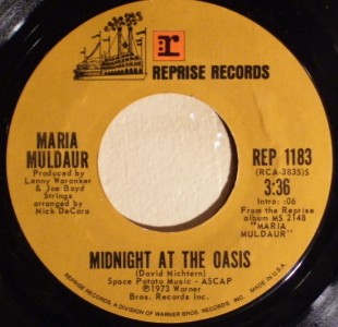 MARIA MULDAUR ~ MIDNIGHT AT THE OASIS ~ 45 FOLK
