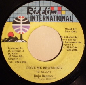 BUJU BANTON ~ LOVE ME BROWNING ~ 45 REGGAE
