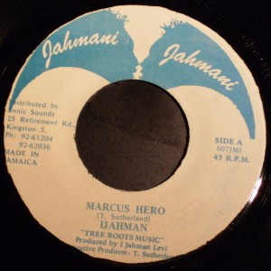 I JAH MAN ~ MARCUS HERO ~ 45 REGGAE
