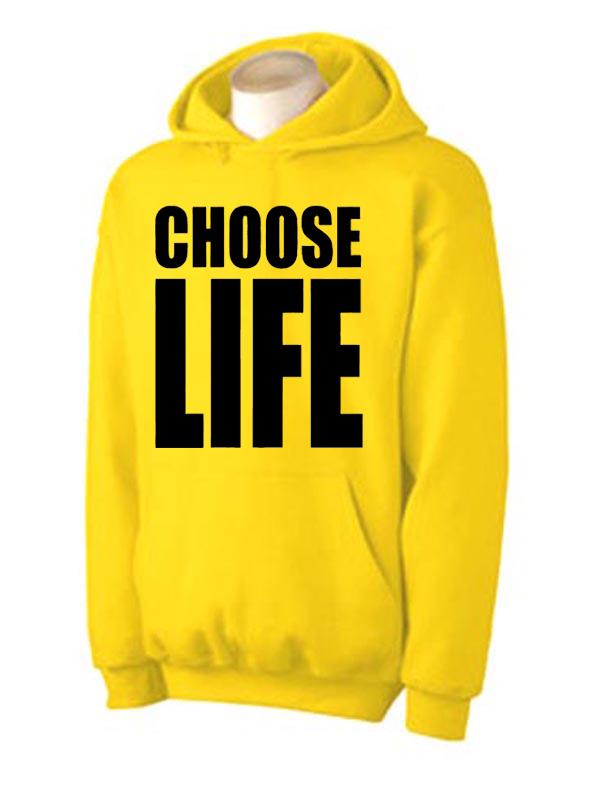 CHOOSE LIFE HOODY Wham 1980s 80s TShirt Michael Choice Of Colours eBay