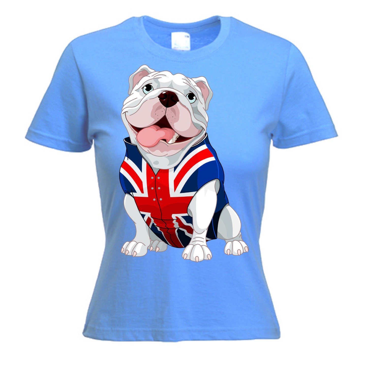BRITISH BULLDOG WOMEN'S TSHIRT Union Jack Bull Dog Choice Of