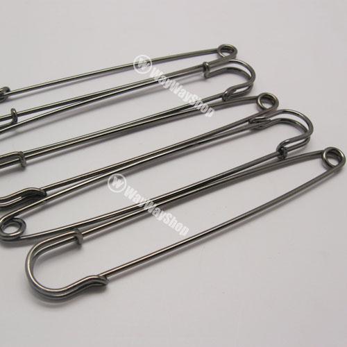 10 LARGE OVERSIZED METAL 4 3/4 " RUST SAFETY PINS BL G eBay