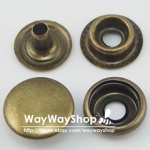 Leather craft Rapid Rivet Button METAL Snaps Fasteners 15mm 5/8" 25 50