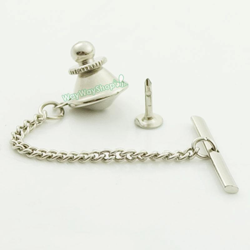 10 20 50 Locking Tie Tac Tack Pin Guard Clutch Backs Chain Lapel