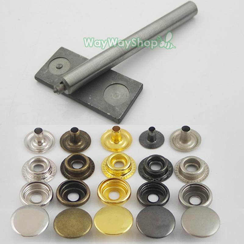 Leather craft Rapid Rivet Button METAL Snaps Fasteners Tool 12mm 1/2