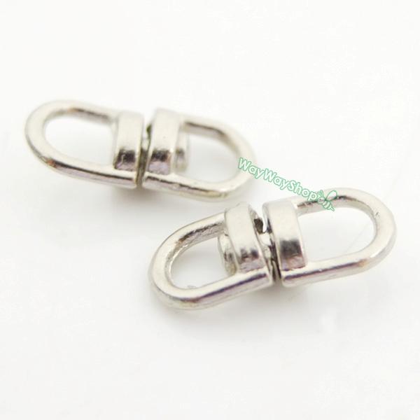 50 100 200 SWIVEL Connectors double ended swivel key ring clasp Clip eBay