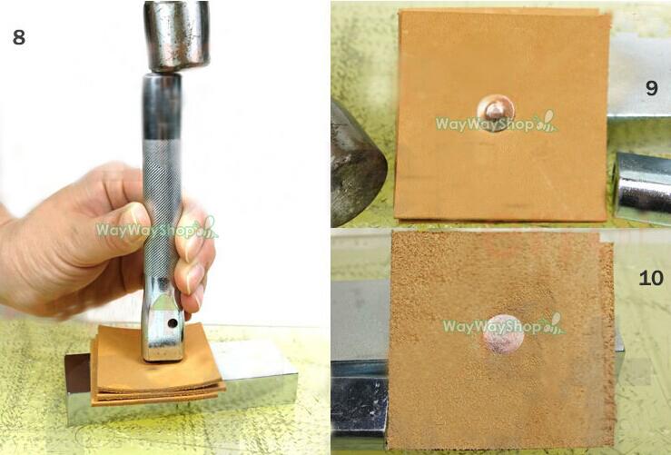 Solid Copper Rivets & Burrs Setter Tool Permanent Fasteners