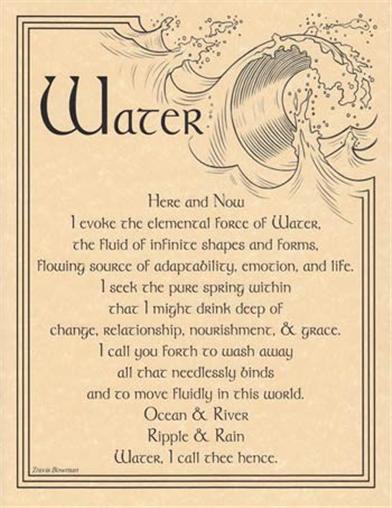 Elemental Water Spell (Printable Spell Pages) Witches Of The Craft®