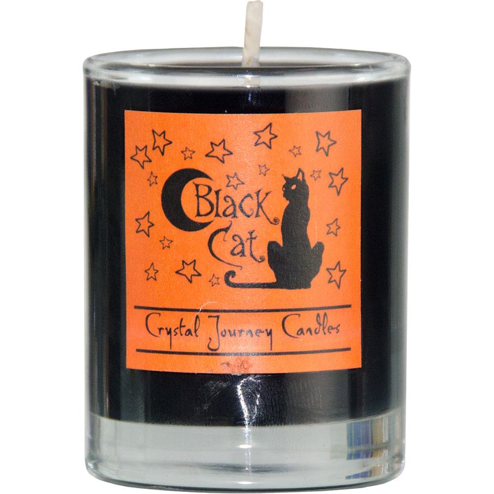 BLACK CAT Soy Votive Candle in Glass Holder! eBay