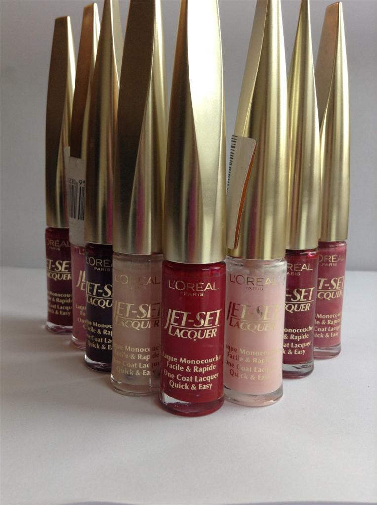 ** L'OREAL JETSET LACQUER NAIL POLISH VARIOUS COLOURS NEW * VARNISH